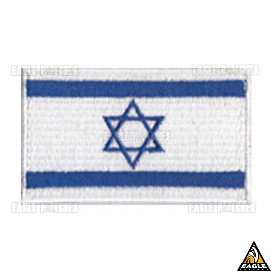 PATCH BORDADO BRASÃO BANDEIRA ISRAEL SHALOM