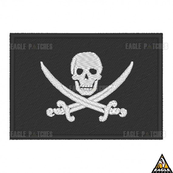 Patch Bordado Jolly Roger Seals  - Bandeira Pirata