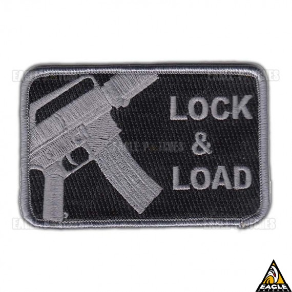 Patch Bordado Lock & Load