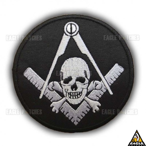 Patch Bordado Maçonaria Caveira