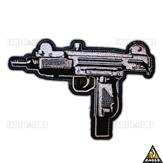 Patch Bordado Mini Uzi
