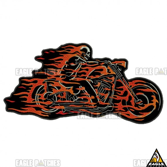 Patch Bordado Motoqueiro Fantasma