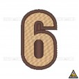 Patch Bordado Números Soltos Tan