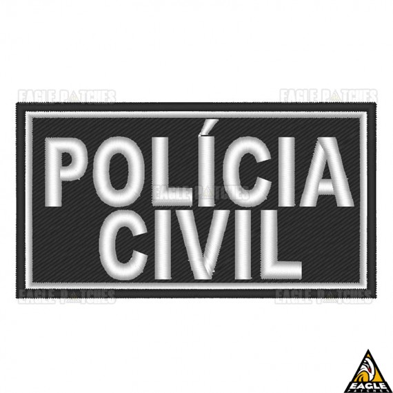 Patch Bordado para Capacete Polícia Civil