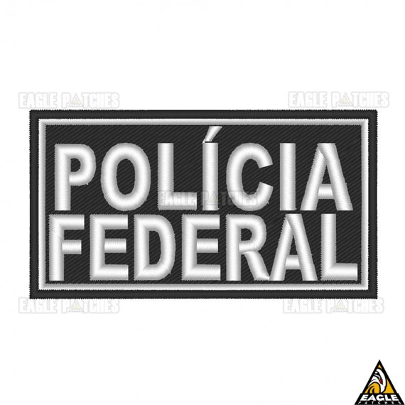 Patch Bordado para Capacete Polícia Federal