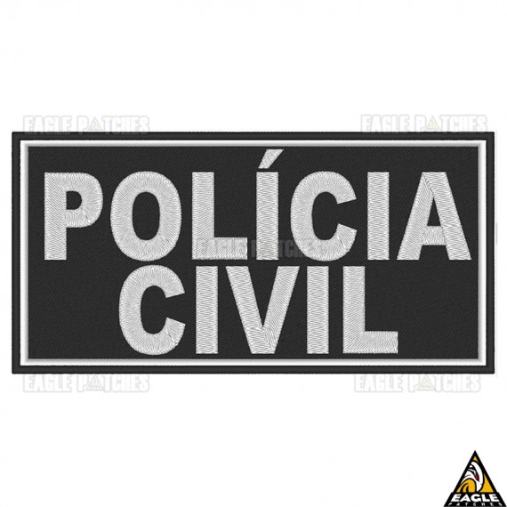 Patch Bordado para Colete Policia Civil