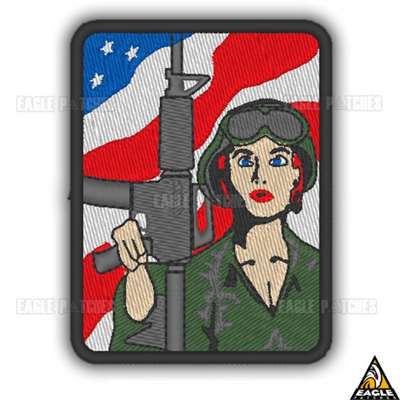 Patch Bordado Patriot Woman