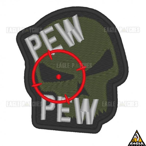 Patch Bordado Pew Pew