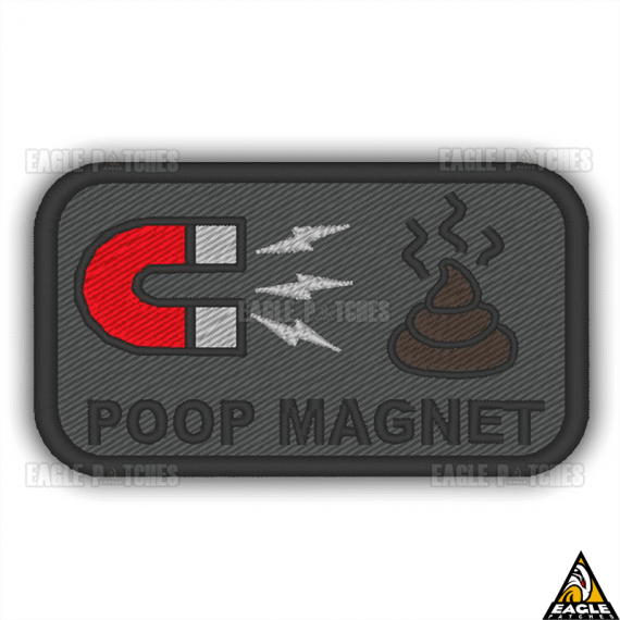 Patch Bordado Poop Magnet