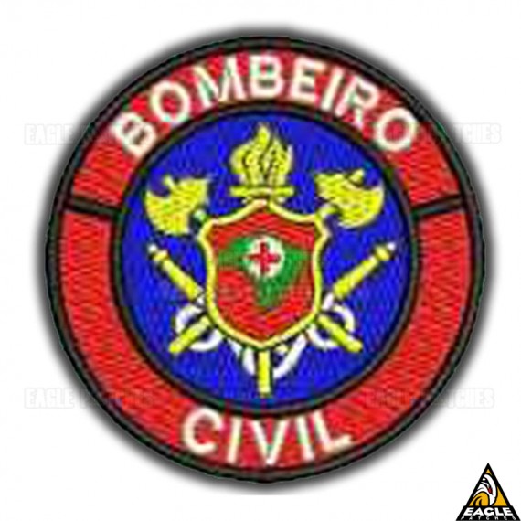 Patch Bordado Profissões - Bombeiro Civil