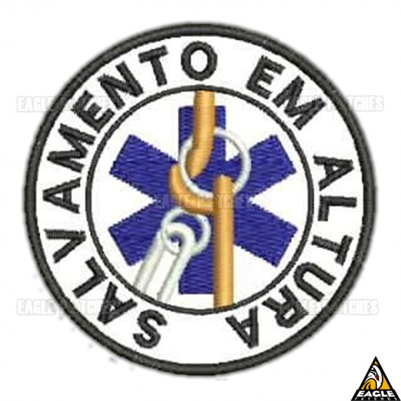 Patch Bordado Profissões - Salvamento em Altura