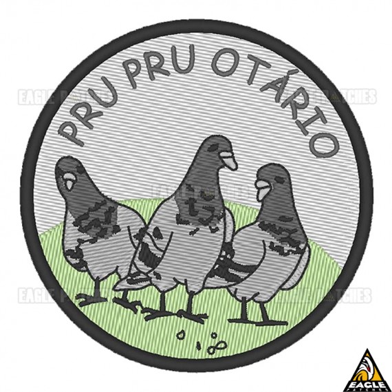 Patch Bordado Pru Pru Otário