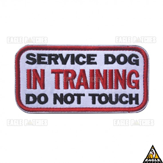 Patch Bordado Service Dog In Training Do Not Touch