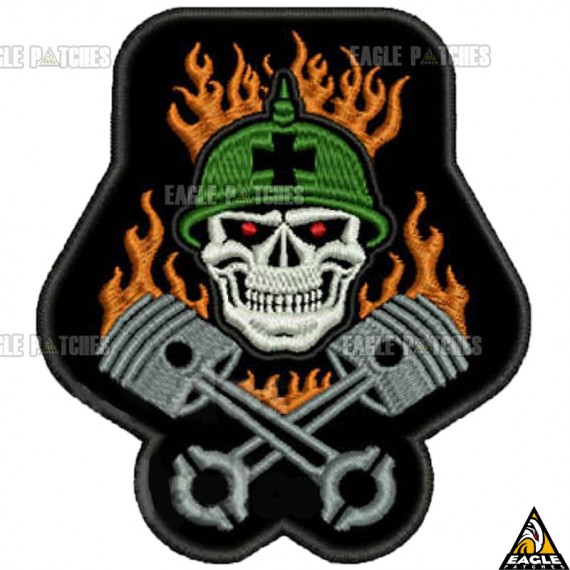 Patch Bordado Soldier Skull