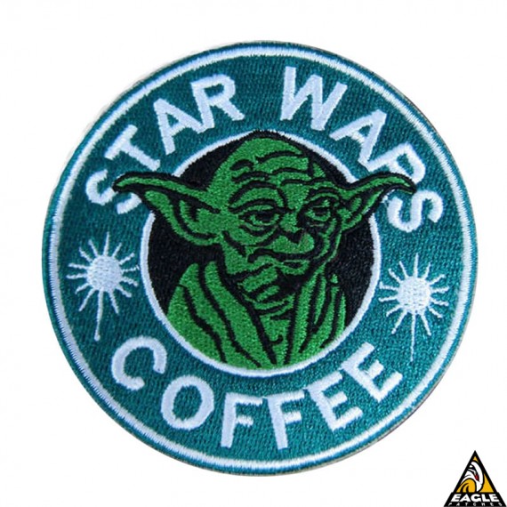Patch Bordado Star Wars Coffee - Yoda