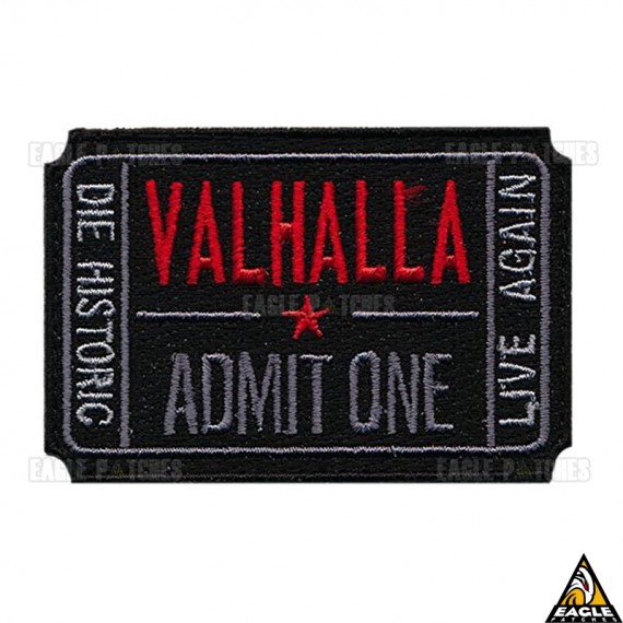 Patch Bordado Valhalla - Admit One