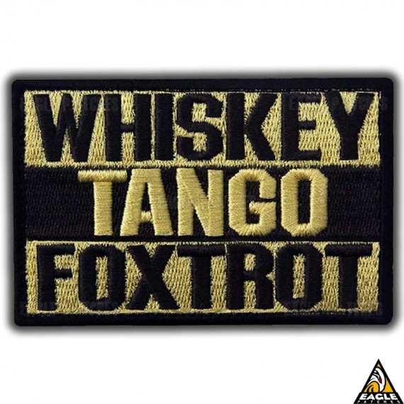 Patch Bordado Whiskey Tango Foxtrot