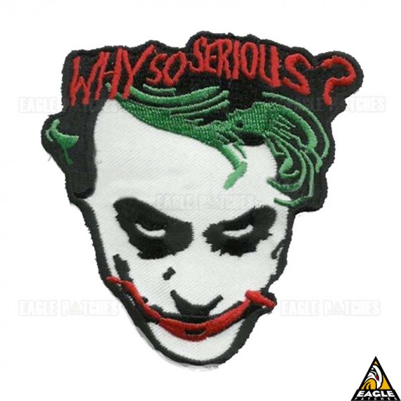 Patch Bordado Coringa Why So Serious