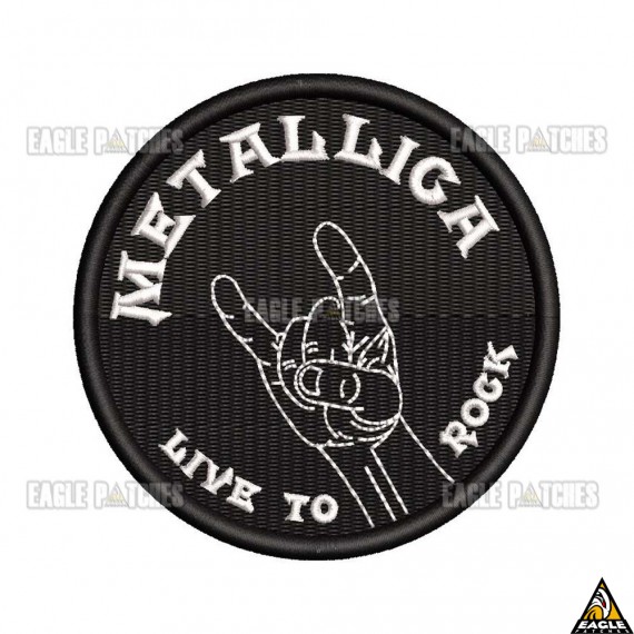 Patch Bordado  Metalica - Live to Rock