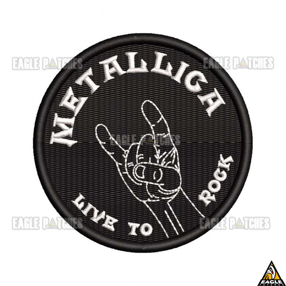 Patch Bordado Metalica - Live to Rock