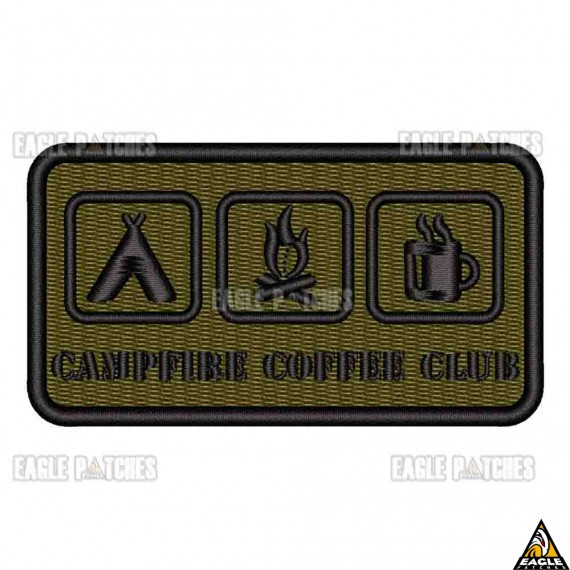 Patch Bordado CAMPFIRE COFFEE CLUB