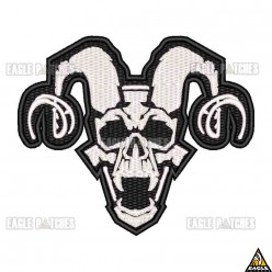 Patch Bordado Goat Skull