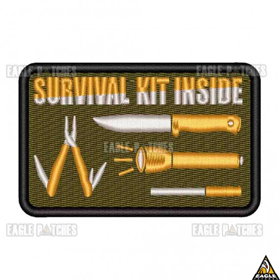 Patch Bordado Survival Kit Inside
