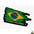 Patch Emborrachado Bandeira do Brasil Eagle Patches