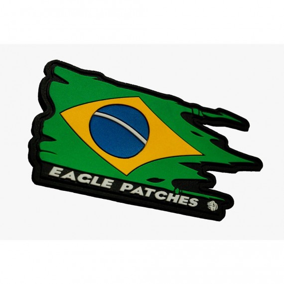 Patch Brasil Emborrachados - Bandeira do Brasil Emborrachada Tradicional