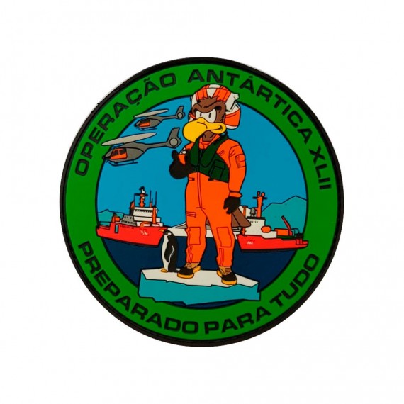 Patch Emborrachado Operação Antártica XLII 9x9