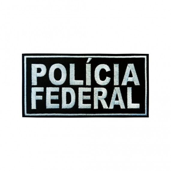 Patch Bordado para Colete Policia Federal