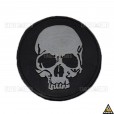 Patch Emborrachado Caveira Negra