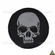 Patch Emborrachado Caveira Negra