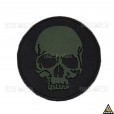 Patch Emborrachado Caveira Negra