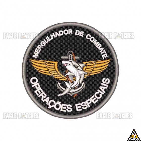 Patch Bordado Mergulhador de Combate - Operações Especiais