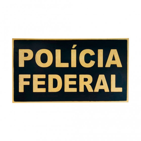 Patch Emborrachado Colete Polícia Federal 