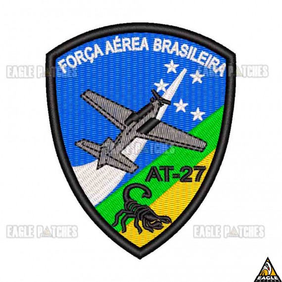 Patch Bordado Força Aérea Brasileira - AT-27