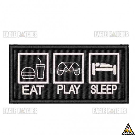 Patch Bordado Eat Play Sleep