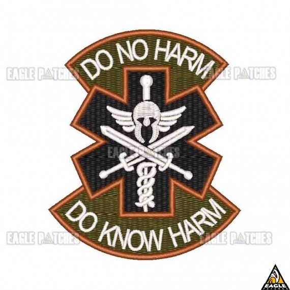 Patch Bordado Do no Harm Do Know Harm