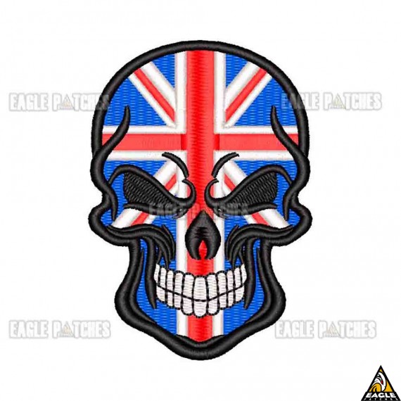 Patch Bordado Skull - United Kingdom