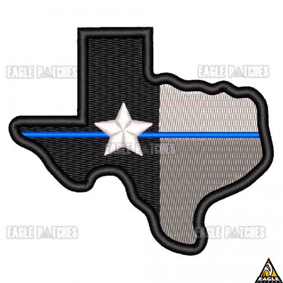 Patch Bordado Texas Blue Line