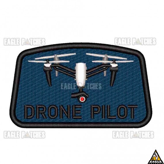 Patch Bordado Drone Pilot