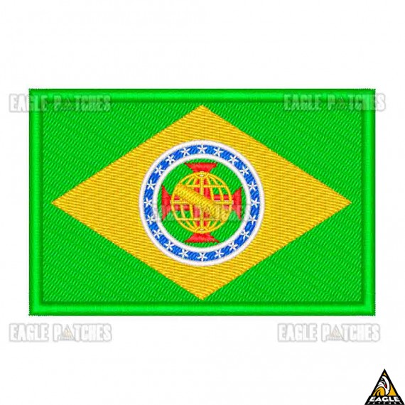 Patch Bordado Bandeira Imperial do Brasil