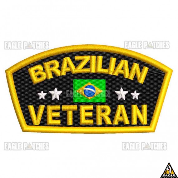 Patch Bordado Brazilian Veteran 