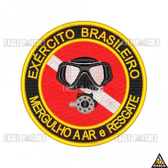 Patch Bordado MERGULHO A AR e RESGATE - EB 