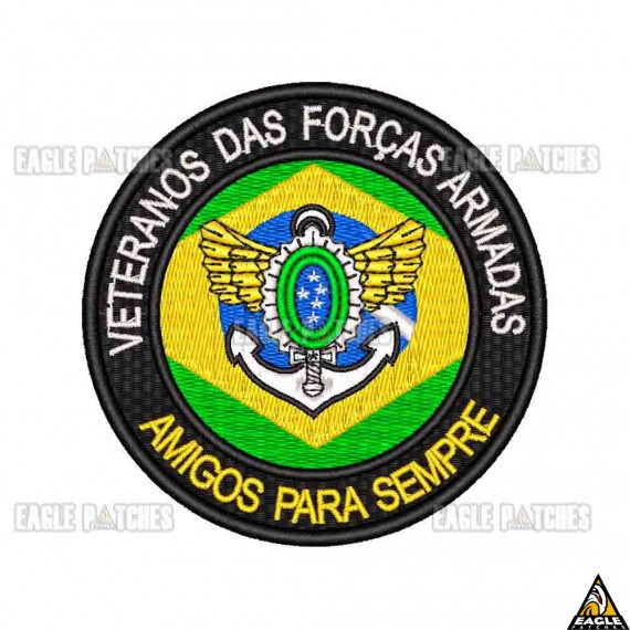 Patch Bordado Veteranos das Forças Armadas 