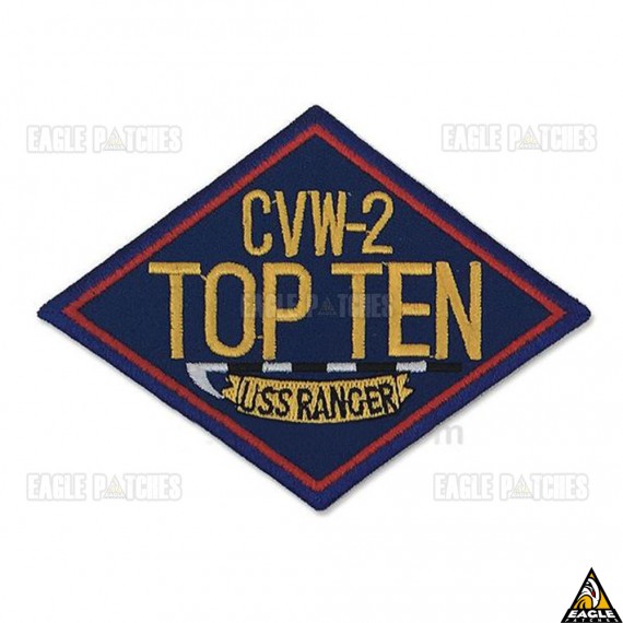 Patch Bordado Top Gun - CVW-2 Top Ten