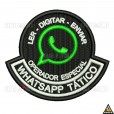 Patch Bordado WhatsApp Tático 