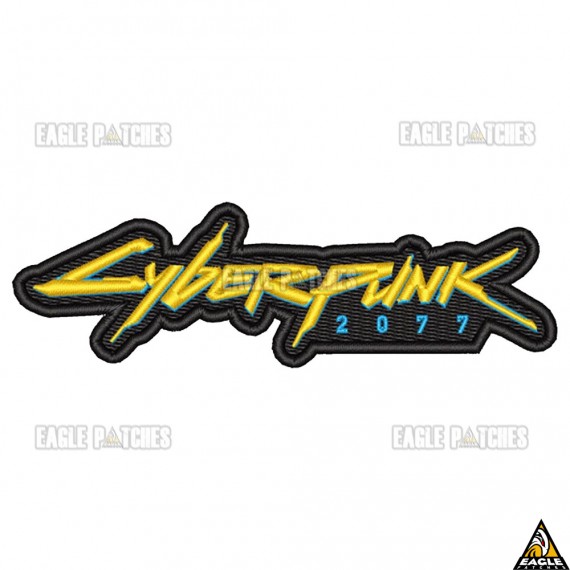 Patch Bordado Cyberpunk 2077 Preto