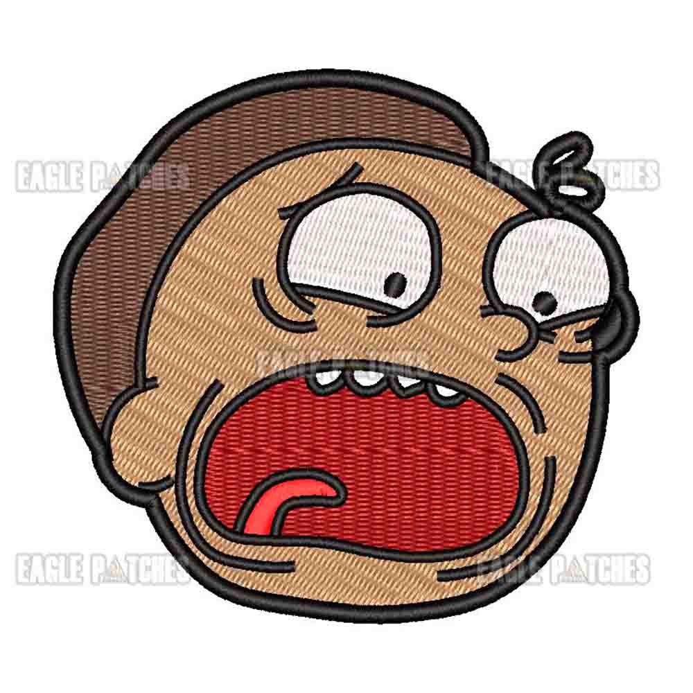 Patch Bordado Rick and Morty Morty Terrified